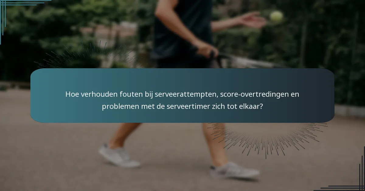 Wat zijn de regels met betrekking tot onjuiste score-overtredingen tijdens het serveren?