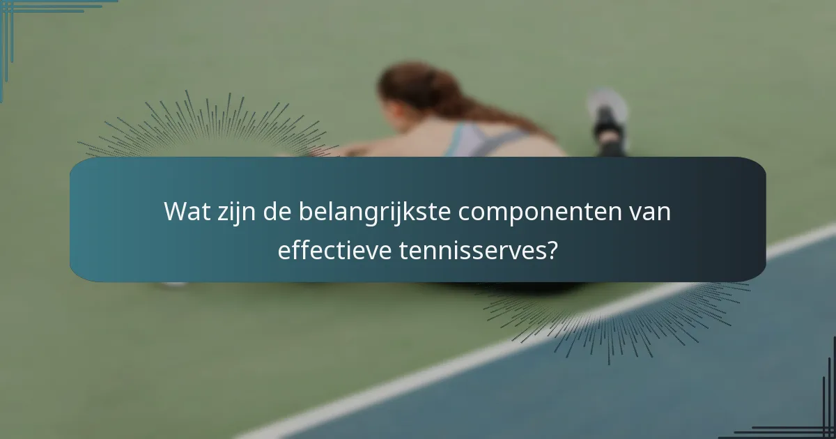 Welke mentale voorbereidingen zijn essentieel voor succes bij het serveren?
