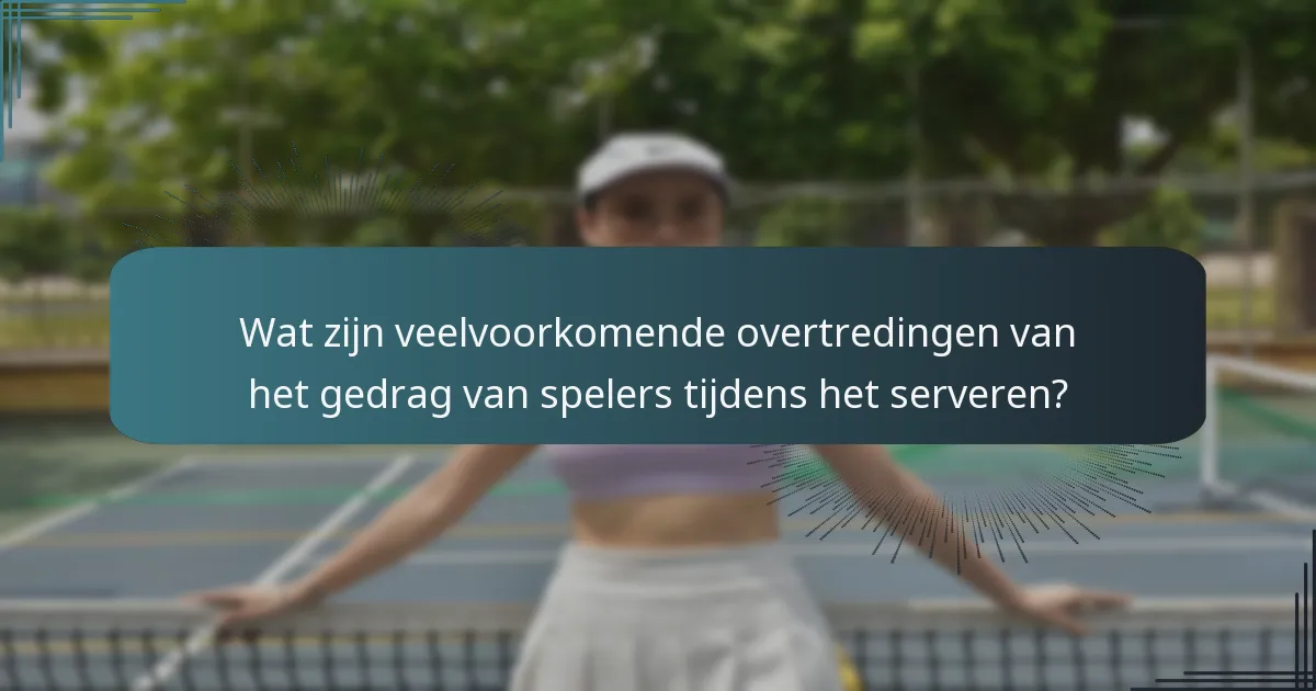 Welke organisaties beheersen het serveren in tennis?